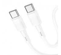 Кабель Hoco X83 Type-C to Type-C Victory 60W charging data cable White