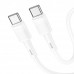 Кабель Hoco X83 Type-C to Type-C Victory 60W charging data cable White