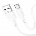 Кабель Hoco X83 Type-C Victory charging data cable White