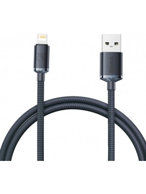 Кабель Baseus Crystal Shine Series Fast Charging Data Cable USB to iP 2.4A 2m Black