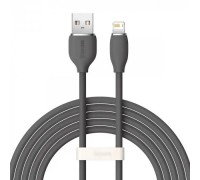 Кабель Baseus Jelly Liquid Silica Gel Fast Charging Data Cable USB to iP 2.4A 2m Black