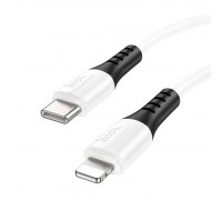 Кабель Hoco X82 iP PD silicone charging data cable White