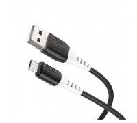 Кабель Hoco X82 Micro silicone charging data cable Black