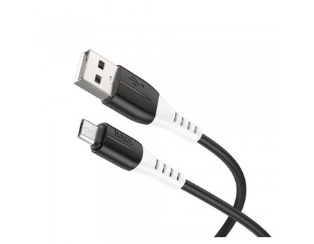 Кабель Hoco X82 Micro silicone charging data cable Black