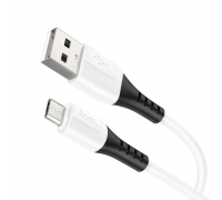 Кабель Hoco X82 Micro silicone charging data cable White