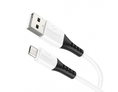 Кабель Hoco X82 Micro silicone charging data cable White