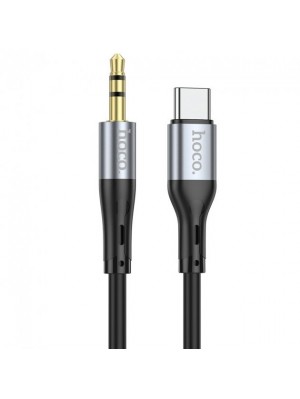 Кабель Hoco UPA22 Type-C silicone digital audio conversion cable Black