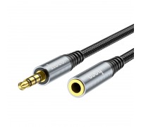 Кабель Hoco UPA20 3.5 audio extension cable male to female ( L-1M ) Metal Gray