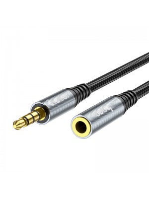 Кабель Hoco UPA20 3.5 audio extension cable male to female ( L-2M ) Metal Gray