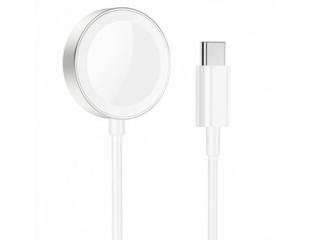 Беспроводное зарядное устройство Hoco CW39 Wireless charger for iWatch White