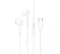 Навушники Hoco M95 Type-C wire-controlled digital earphones with microphone White