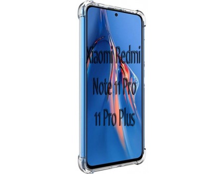 Чехол Shockproof Xiaomi Redmi Note 11 Pro (EU)/Note 11 Pro 5G/Note 11E Pro/Poco X4 Pro 5G Прозрачный