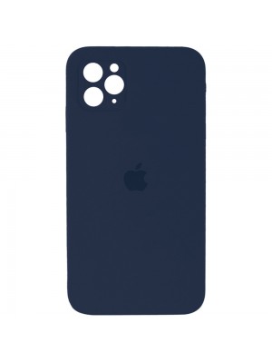 Чехол Silicone Case Square iPhone 11 Pro Dark Blue (63)