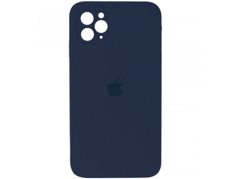 Чехол Silicone Case Square iPhone 12 Pro Dark Blue (63)