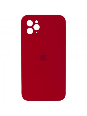 Чехол Silicone Case Square iPhone 12 Pro Red (14)