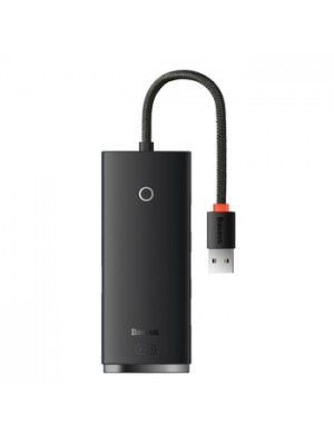 USB-хаб Baseus Lite Series 4-Port USB-A HUB Adapter (USB-A to USB 3.0*4) 25cm Black