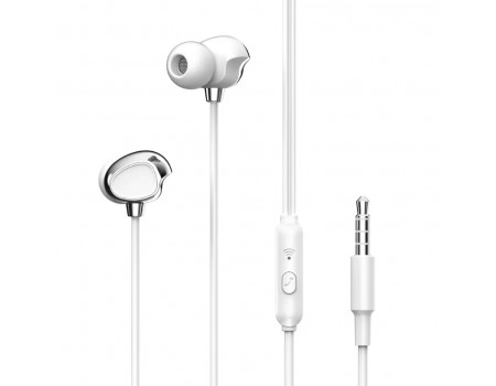 Навушники XO EP53 in-ear 3.5mm earphone White