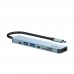 USB-хаб XO HUB008 7 in 1 Multifunctional Docking Station Tarnish