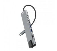 USB-хаб XO HUB003 USB-C Adapter Silver