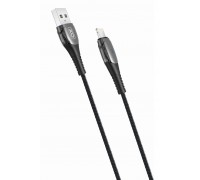 Кабель XO NB145 Smart Chipset Auto Power-off USB Cable for Micro Black
