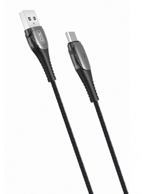 Кабель XO NB145 Smart Chipset Auto Power-off USB Cable for type C Black