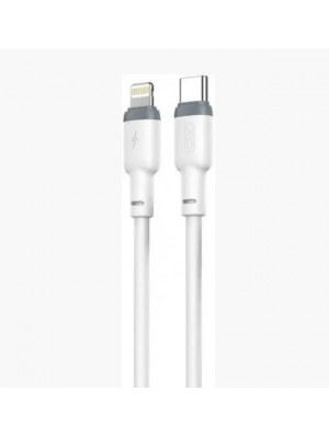 Кабель XO NB208A Liquid Silicone Data Type-c to Lightning 20W cable White