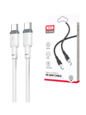 Кабель XO NB208B Liquid Silicone Data Type-c to Type-c 60W cable White