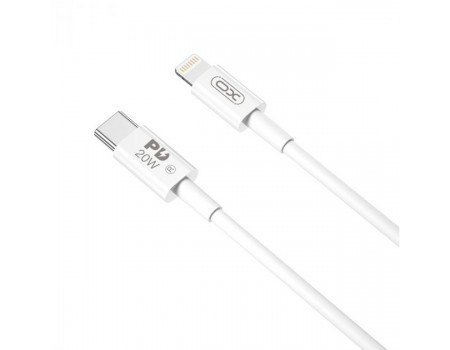 Кабель XO NB-Q189B PD 20W Charger Cable Type-c to Lightning  2M White