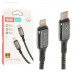 Кабель XO NB-Q180A Type-c to Lightning 20W  Braided Zinc Alloy  USB Cable 1M Black