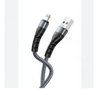 Кабель XO NB209 Braided wire + aluminum shell Lightning cable 1M Silver