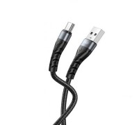 Кабель XO NB209 Braided wire + aluminum shell  TYPE-C cable 1M Black