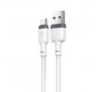 Кабель XO NB208 Liquid Silicone Data Micro Cable White