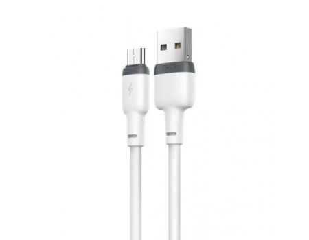 Кабель XO NB208 Liquid Silicone Data Micro Cable White