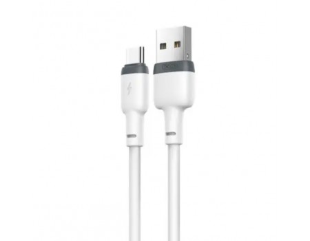 Кабель XO NB208 Liquid Silicone Data Type-c Cable White