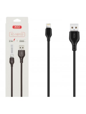 Кабель XO NB103 Bell usb cable Lightning 2m Black