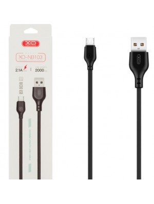 Кабель XO NB103 Bell usb cable Micro 2m Black