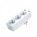 Мережевий фільтр XO WL08 EU Smart Wall Plug Conversion Socket ( 3AC + 2USB 2.4A ) White