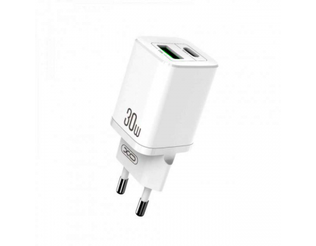 Сетевое зарядное устройство XO HN238A PD 30W mini quick charger White