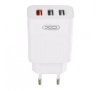 Сетевое зарядное устройство XO L72 EU QC3.0+2.1A 3USB charger White