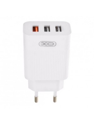 Сетевое зарядное устройство XO L72 EU QC3.0+2.1A 3USB charger White