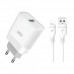 Сетевое зарядное устройство XO L63 15W FAST EU QC3.0 charger  with apple cable White