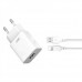 Сетевое зарядное устройство XO L99 (EU) 2.4A Home charger with Lightning cable (NB103) White