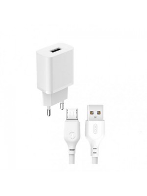 Сетевое зарядное устройство XO L99 (EU) 2.4A Home charger with Micro cable (NB103) Micro