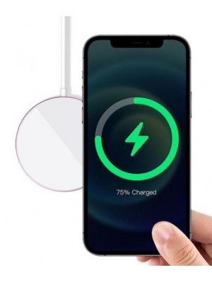 Беспроводное зарядное устройство для часов XO CX011 15W Magnetic magsafe wireless charger Silver