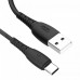 Кабель XO NB-P163  2.4A USB cable for Type-c 1M Black