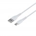 Кабель XO NB-P163  2.4A USB cable for Type-c 1M White