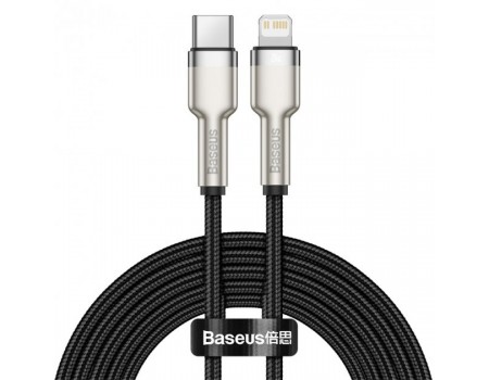 Кабель Baseus Cafule Series Metal Data Cable Type-C to Lightning PD 20W 2m Black