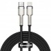 Кабель Baseus Cafule Series Metal Data Cable Type-C to Lightning PD 20W 2m Black