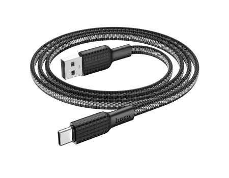 Кабель Hoco X69 Jaeger charging data cable for Type-C Black &amp; White