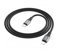 Кабель Hoco X86 iP Spear PD silicone charging data cable Black
